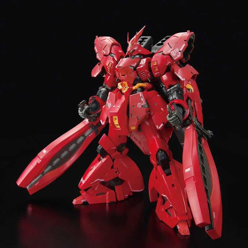 Bandai Genuine MSN-04FF SAZABI RG GUNDAM SIDE-F Anime Action Figure Robot Periphery Assembly Model Toys Ornaments Gift Children