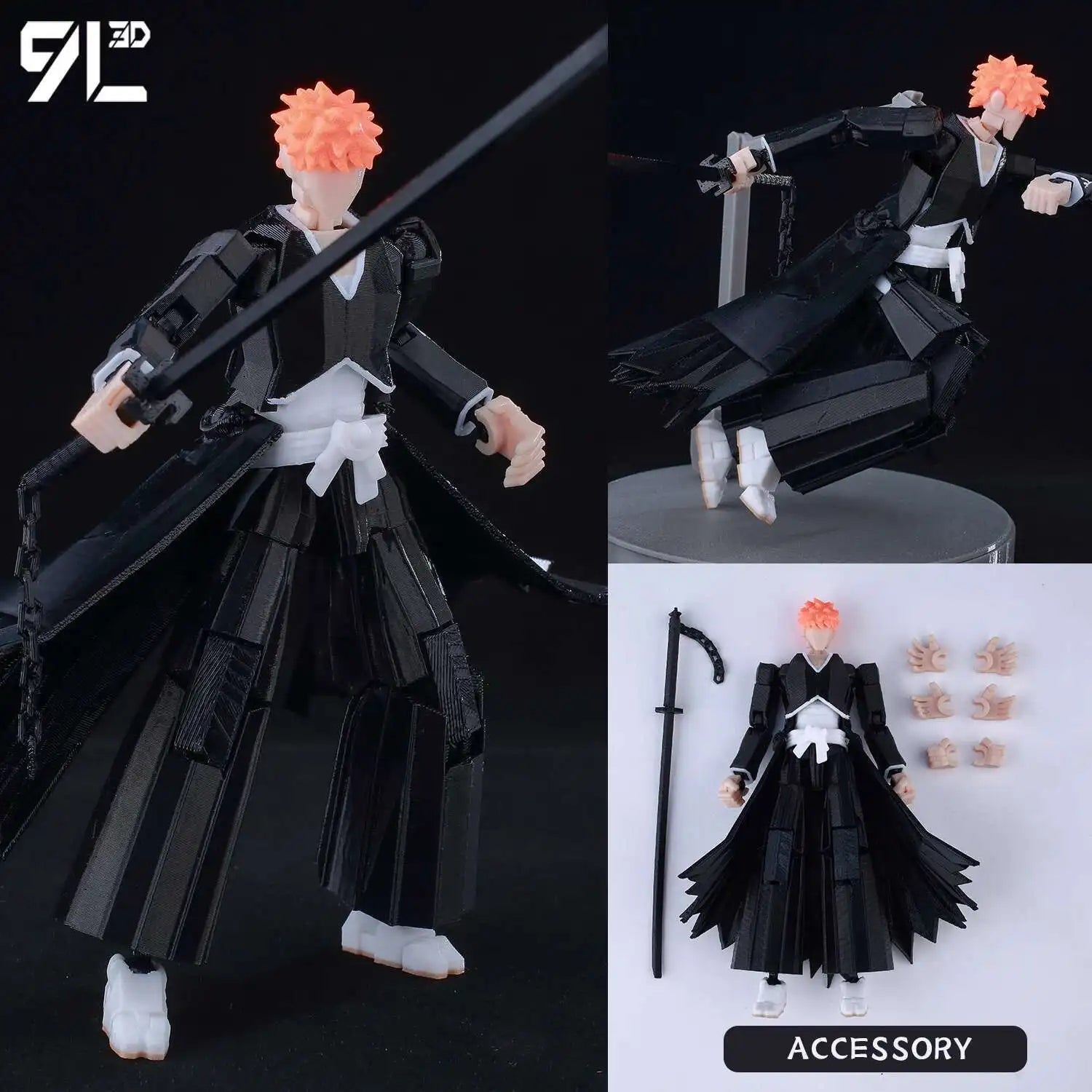 9L3D-gedruckte Anime Naruto Jujutsu Kaisen One Piece Charaktere Lucky13 Dummy-Actionfiguren Mehrgelenk-T13-Mannequin-Spielzeug