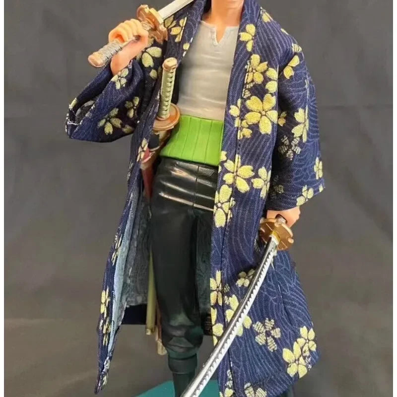 1/12 Scale Male Japanese Kimono Printing Coat Windbreaker Clothes Model Accessory for 6'' Male Toy Figures Body Doll