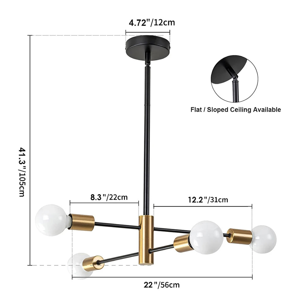 Nordic LED Chandelier Minimalist Magic Bean Pendant Lights For Living Room Bedroom Restaurant Hotel Indoor Decorative Lighting