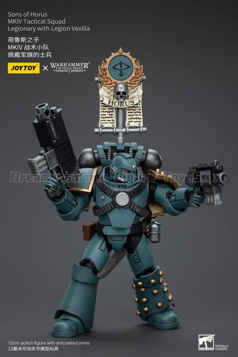 【In Stock】JOYTOY Warhammer 40K Sons of Horus MKIV Tactical Squad 1/18 Action Figure Model Toys