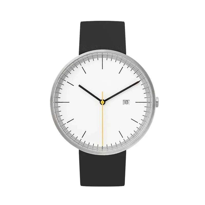 Design Sense Watch B202 Schlichte Herrenuhr im trendigen Retro-Design, wasserdicht, Edelstahl