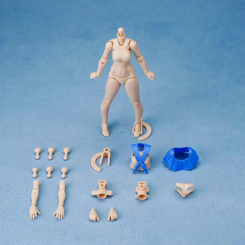 Dhouse 1/12 Mech Girl Action Figure 6inch Base Body Accessory Kit Statue Figurine Doll Collection Room Decora Desk Toys Gift
