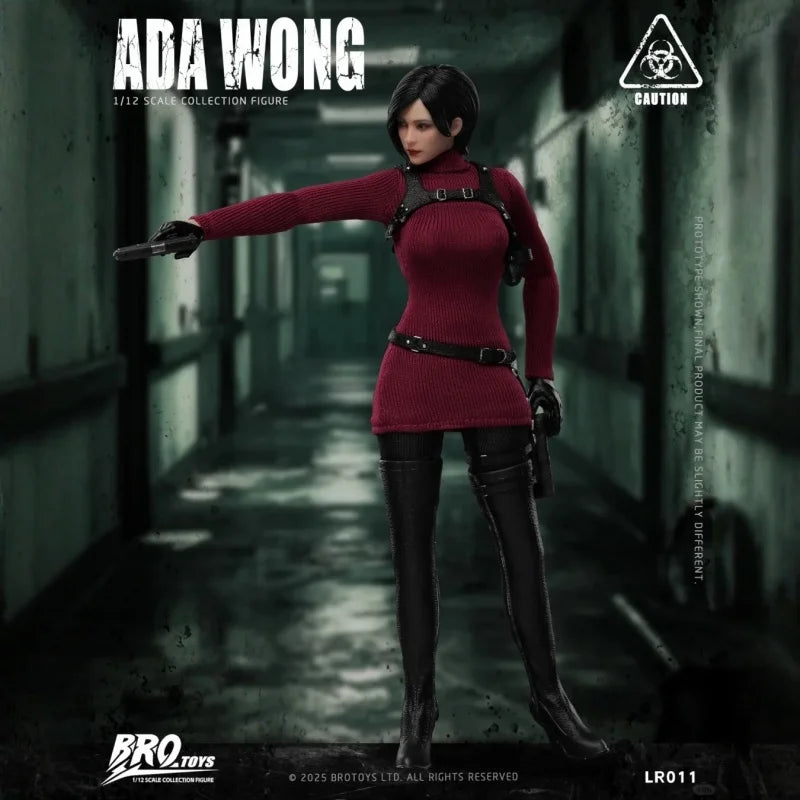 Brotoys 1/12 Resident Evil Scale Female Spy Ada Wong Lr011 Action Figure Movable Collectible Model Toys Gift Accessories