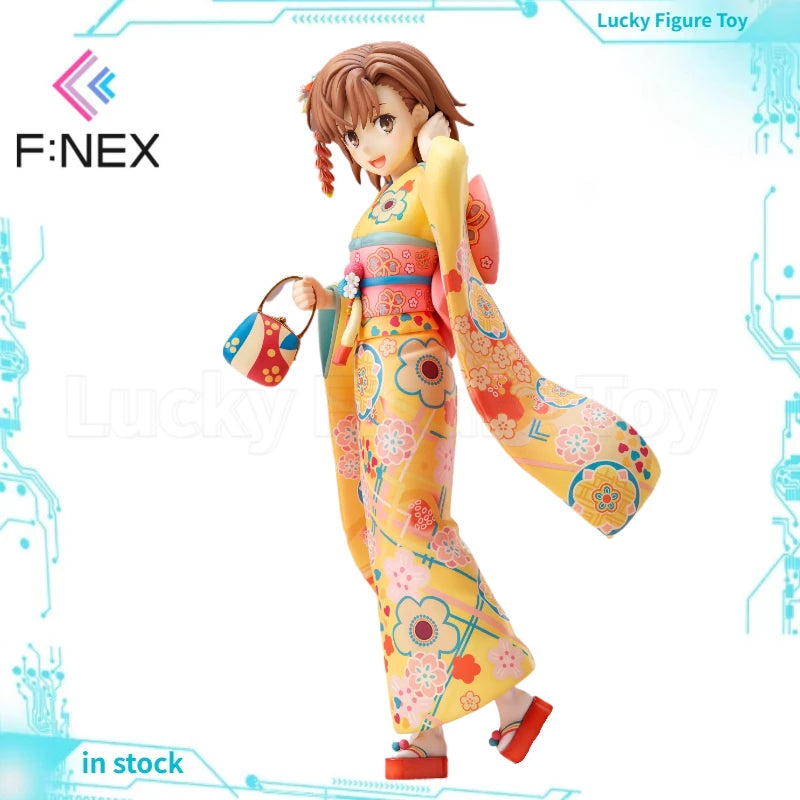 【Original】F:NEX Toaru Kagaku No Railgun T Misaka Mikoto Long-sleeved Kimono 1/7 Scale Figure Model