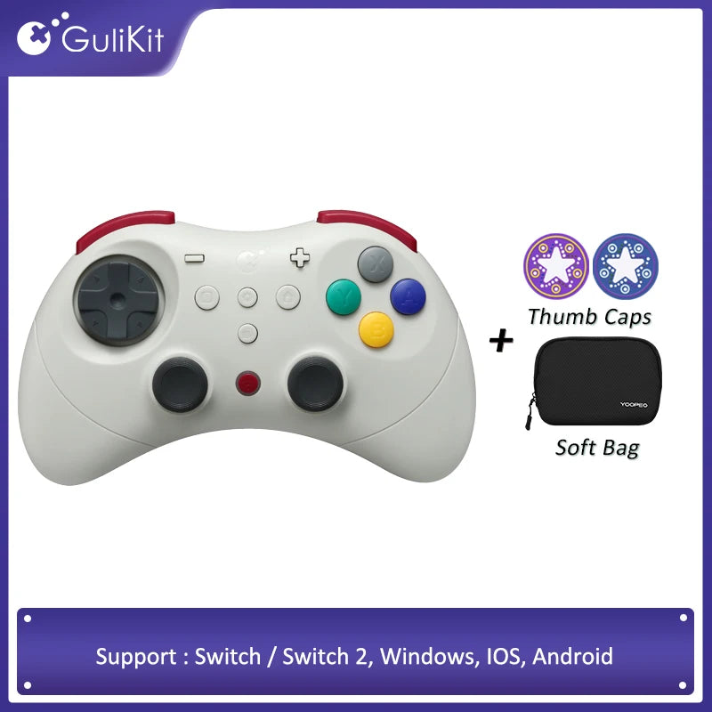 GuliKi Elves 2 Pro Wireless Controller with Hall Joysticks for Nintendo Switch / Switch 2 Android / IOS /Windows Gamepad