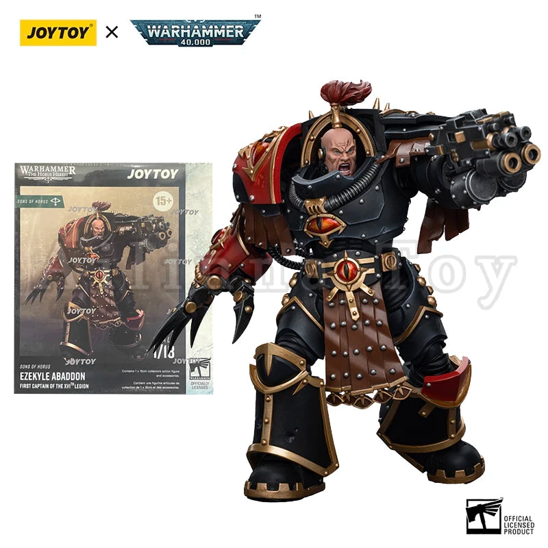 JOYTOY 1/18 Action Figure The Horus Heresy Sons of Horus Ezekyle Abaddon First Captain of the XVlth Legion Anime