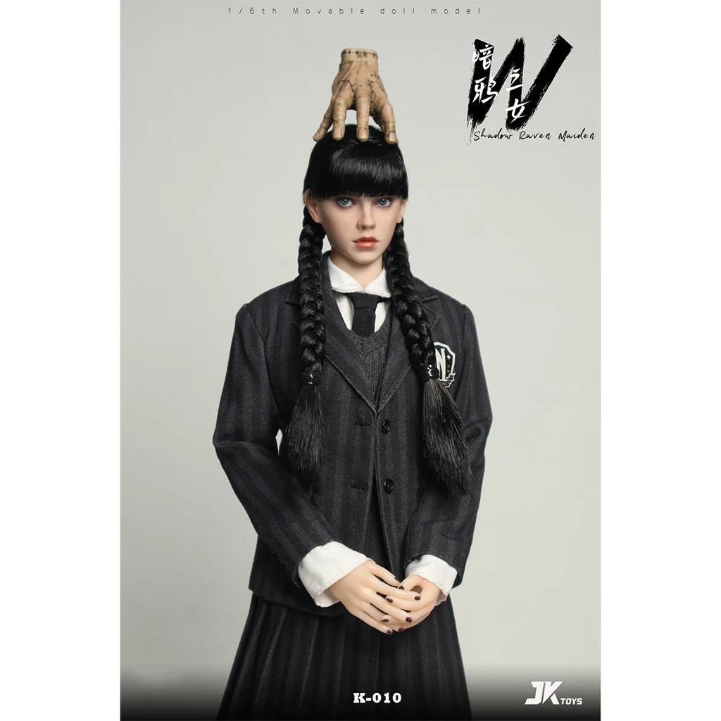HIPLAY JKTOYS Shadow Raven Maiden Wednesday K-010 1/6 Action Figure