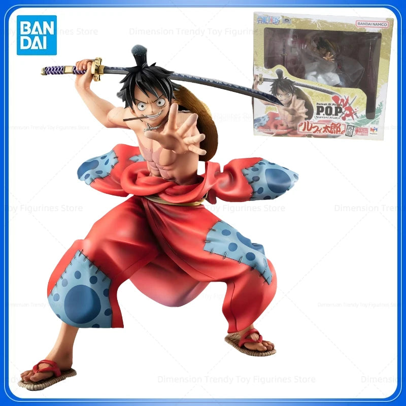 Bandai In Stock MegaHouse POP WA Original Anime One Piece Monkey D Luffy Action Figure Model Toys Gift DT