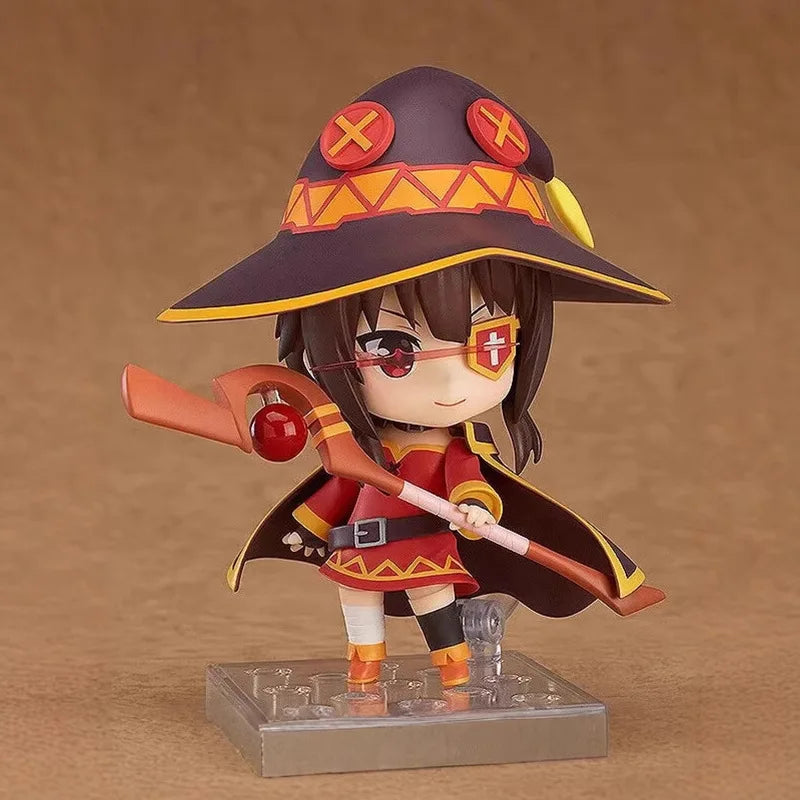 10cm Gsc Megumin No 725 Q Version Articulated Action Figure Collectible Anime Model Desktop Decor For Anime Fans Gift