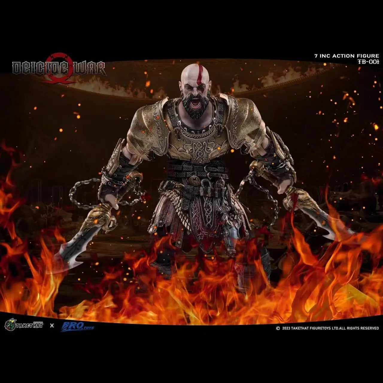 【Original】BROTOYS X Takethat TB001 Godslayer War‌ Kratos 1/12 Action Figure Model Toys