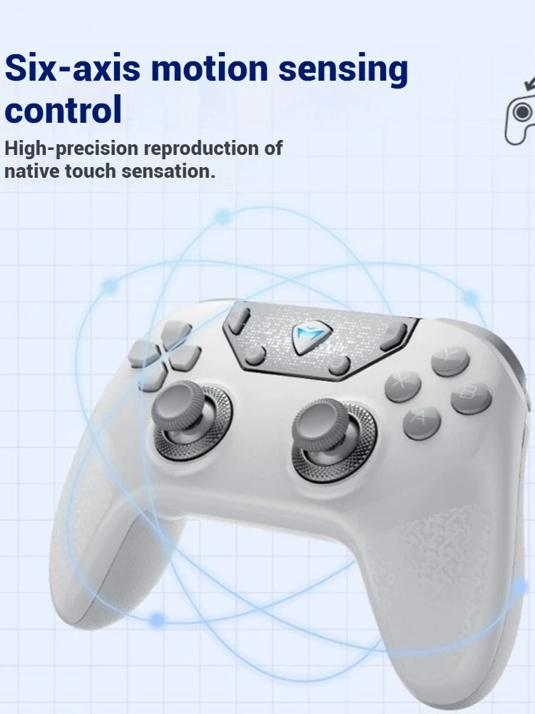 Machenike F1 Wireless Game Controller Dual 8K 3-Mode Custom Button Bluetooth Body Sense Hot Swap Micro Switch/PC/Mobile/TV/Steam