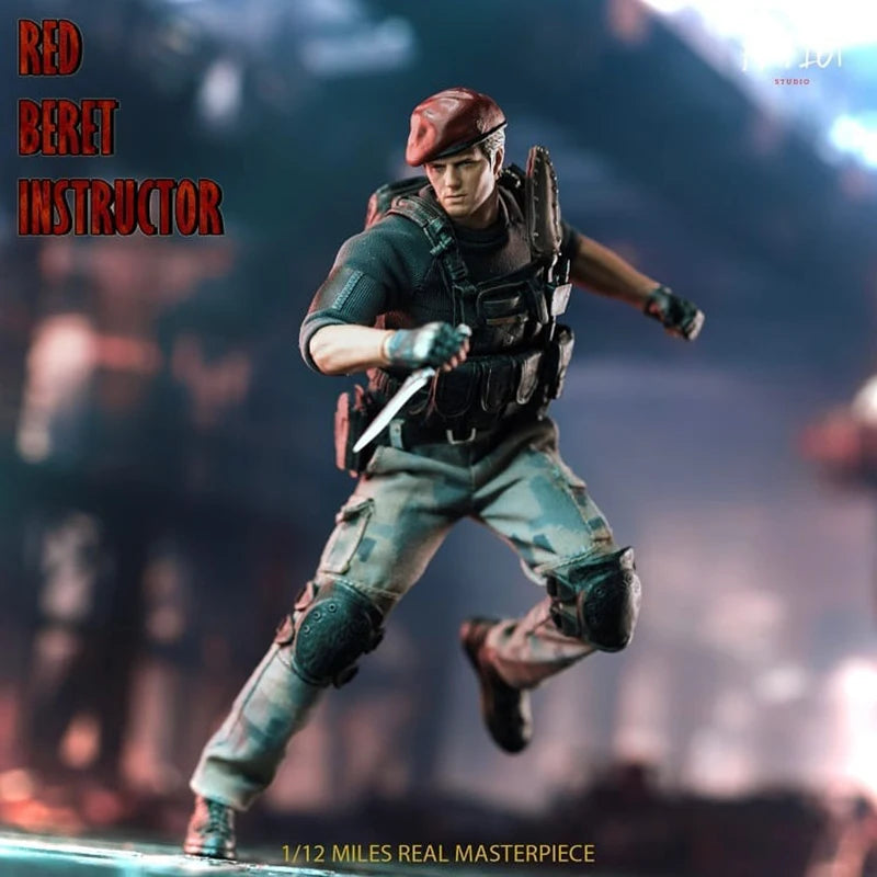 Original Patriot Studio 1/12 Jack Krauser Resident Evil Jack Krauser Red Beret Instructor Type-A In Stock Anime Figures Toy