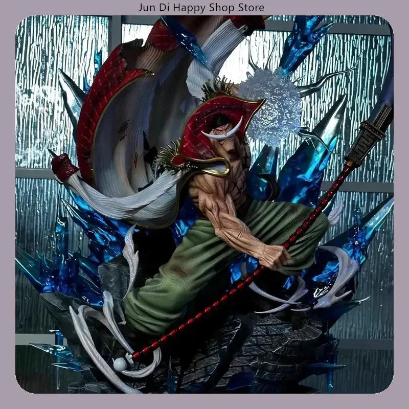 One Piece Whitebeard Attacking Pose 38cm PVC Action Figure Anime Character Model Statue Desktop Decoration Collectible Gift