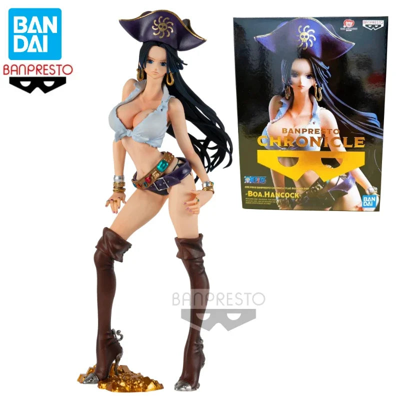 100% Original In Stock Bandai BANPRESTO Chronicle FDS One Piece Boa Hancock Anime Action Figure Toy Gift Model Collection Hobby