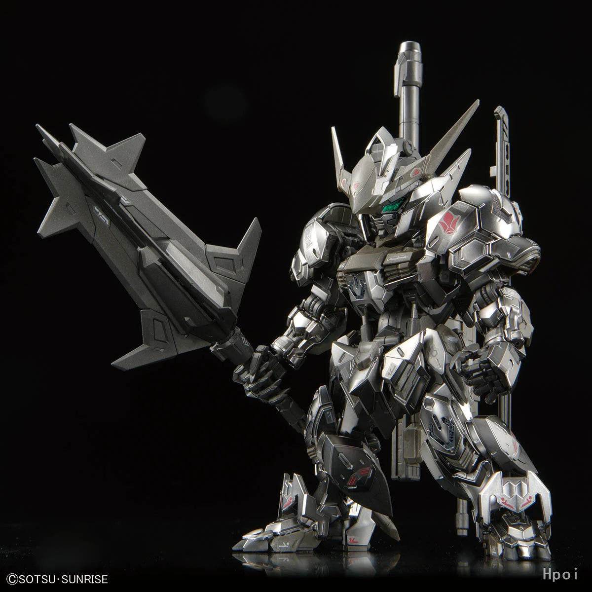 BANDAI Original MGSD Series THE GUNDAM BASE LIMITED GUNDAM BARBATOS [IRON-BLOODED COATING] Assembly Model Toys for Boys Gift