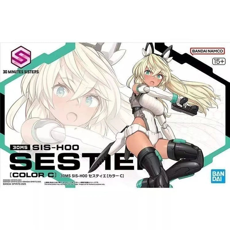 In Stock BANDAI 30 Minutes Sisters Assembly Model 30MS SIS-Y00 Sestieh Color C Action Figure Original Model Toy Gift Collecting