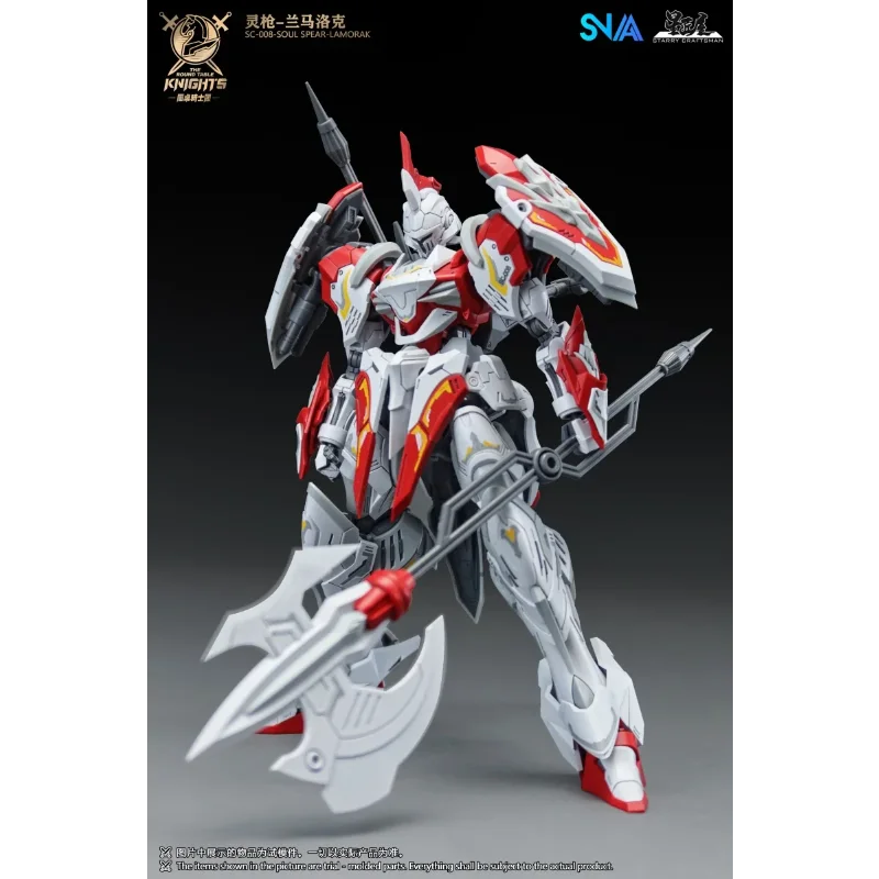 The Round Table Knights SNAA Soul Spear HG 1/144 LAMORAK PERCIVAL Giant Sword Tristan Mech Model Kit Action Figure Toy Boy Gift