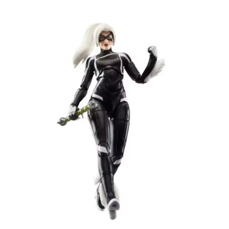 Original Hasbro Marvel Legends Series Gamerverse Spider-Man 2 Felicia Hardy Black Cat Anime Figure Toy Collection Model