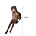 Anime Bunny Girl figure Sakurajima Mai figuras Cute anime JK girl Action Figure Sitting Pose model statue Collect Toy doll Gifts