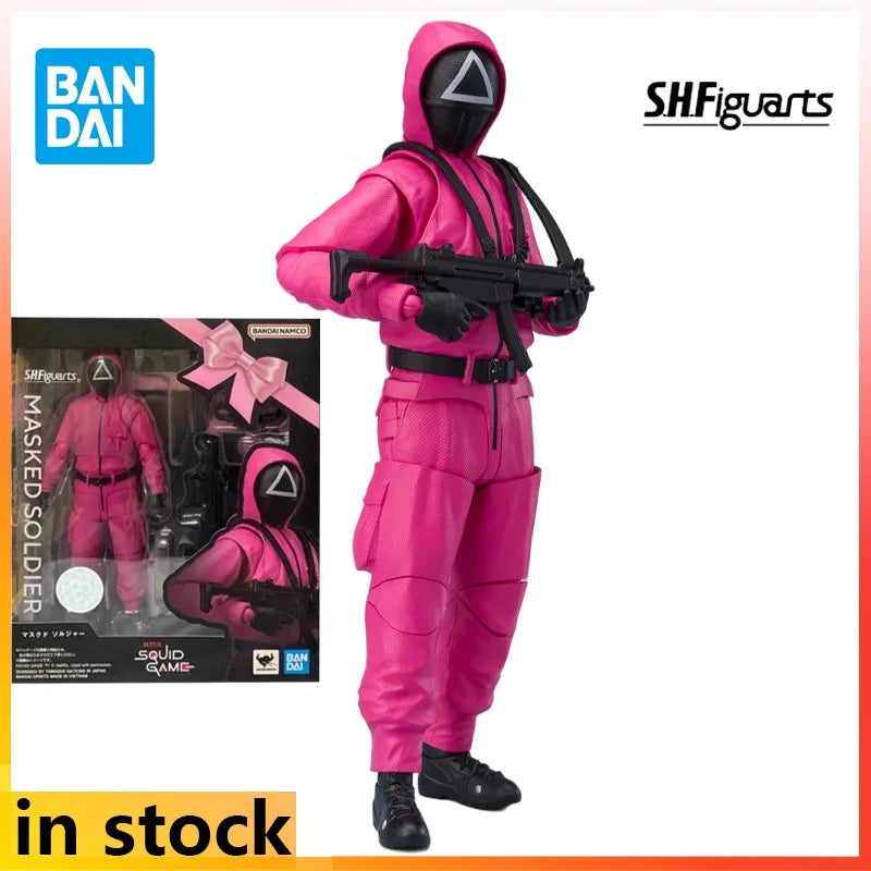 Bandai Original S. H. Figuarts Finished Movable Toys Squid Game Anime Action Figure Model Toys Collectible Model Gifts for Boys