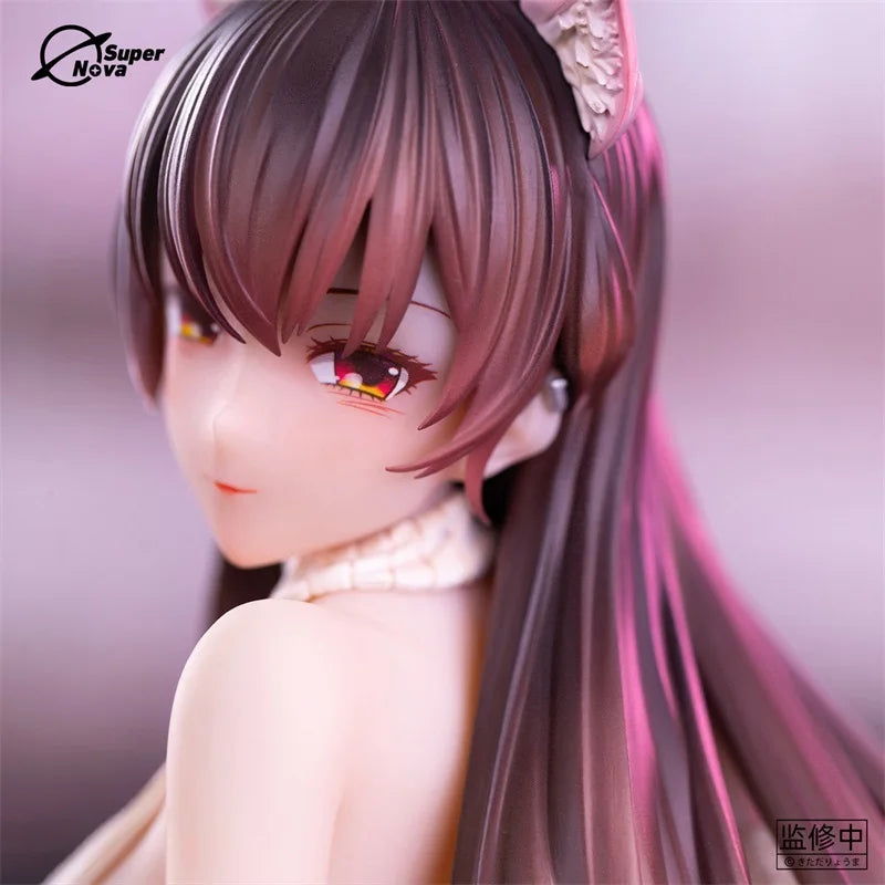 Genuine Original Super Nova Kitada Ryuuma Cat-Eared Private Girl Fang-Chan Figure 1/6 Suspender Sweater Sexy Girl Model Ornament