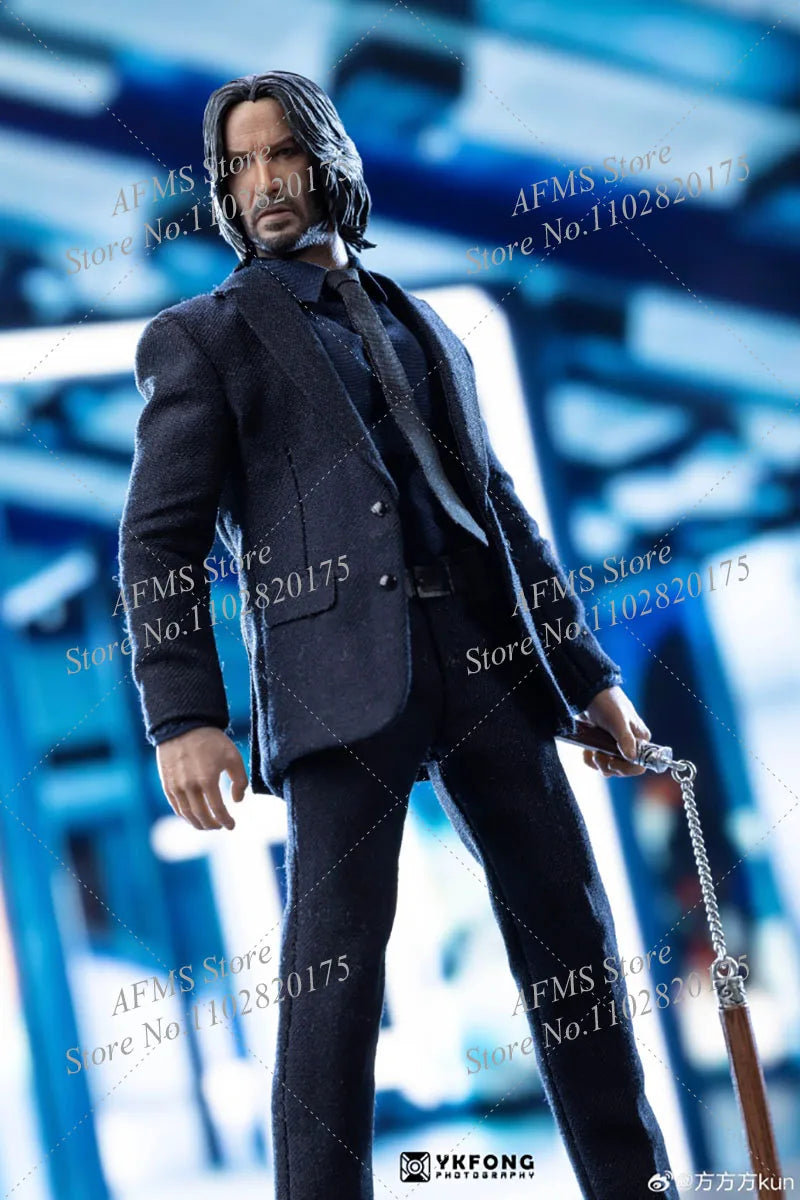 AT custom 1/12 Scale Collectible Figure Figure John Wick Keanu Reeves Full Set 6" Anime Men Soldier Action Figure Model