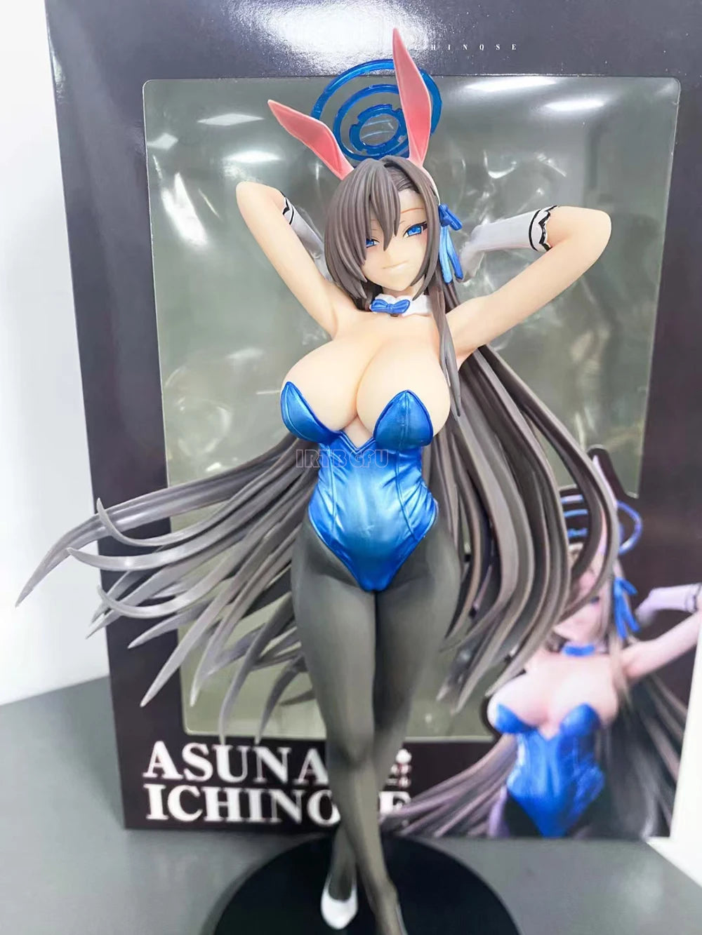 29cm Blue Archive Ichinose Asuna Bunny Girl 1/6 Figure Chinese Anime PVC Action Figure Toy Game Collectible Model Doll