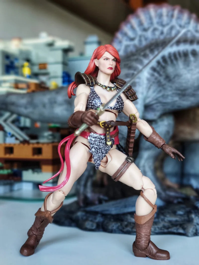 original BFS Boss Fight Studio 1/12 Action Figure Red Sonja 50th Anniversary EPIC H.A.C.K.S. figure toy