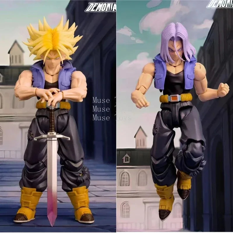 Demoniacal Fit Dragon Ball Z SHF Super Saiyan Trunks The Boy From The Future Son of Tomorrow Action Figure Models Toys Gifts