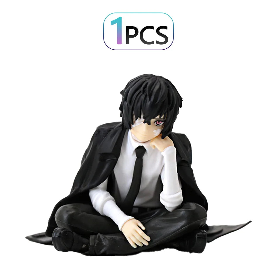 24cm Japanese Anime Dazai Osamu Figurine Bungo Stray Dogs Action Figures PVC Model Collection Peripheral Toys Birthday Gifts