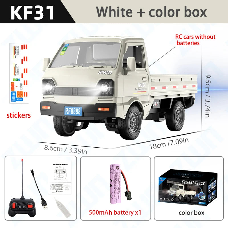 ZWN 1:16/1:18 RC CAR Simulation Drift Climbing Truck Led Light Small Cargo Remote Control Electric Toy Model for Kids Gifts