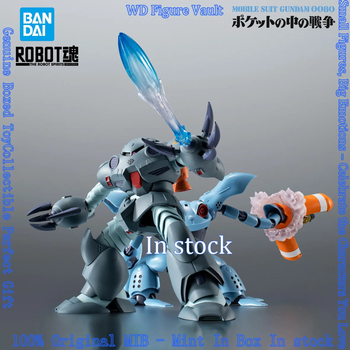 In stock Bandai ROBOT SPIRITS SIDE MS MSM-07E Zugok E ver. A.N.I.M.EMobile Suit Gundam 0080 War in Your Pocket toys