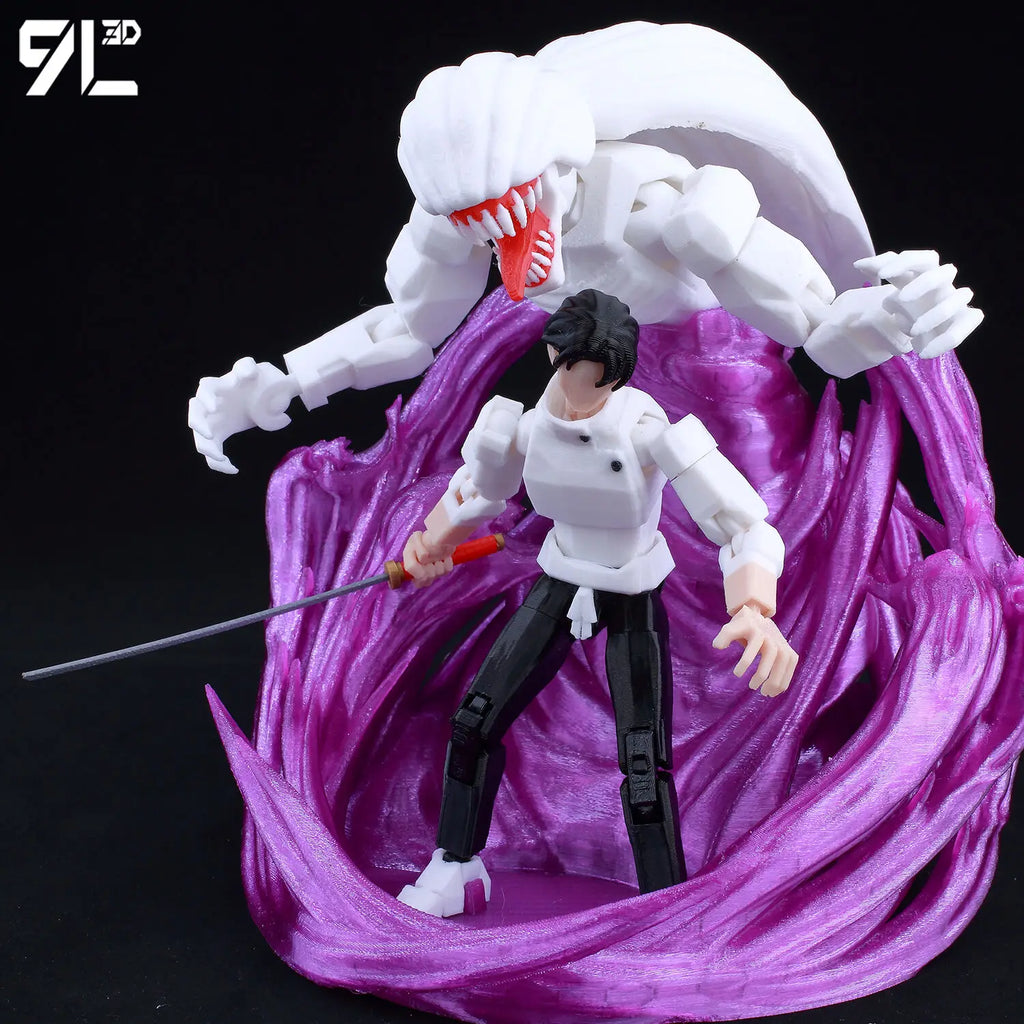 9L3D-gedruckte Anime Naruto Jujutsu Kaisen One Piece Charaktere Lucky13 Dummy-Actionfiguren Mehrgelenk-T13-Mannequin-Spielzeug