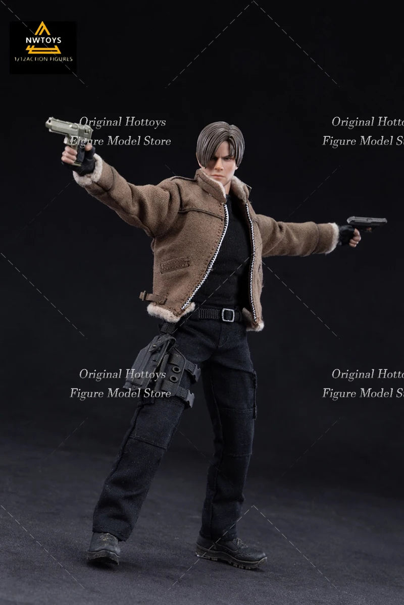 In Stock Nwtoys 1/12 Scale Male Soldier Leon Police Game Character Full Set 6-inches Action Figure Model Doll Collection