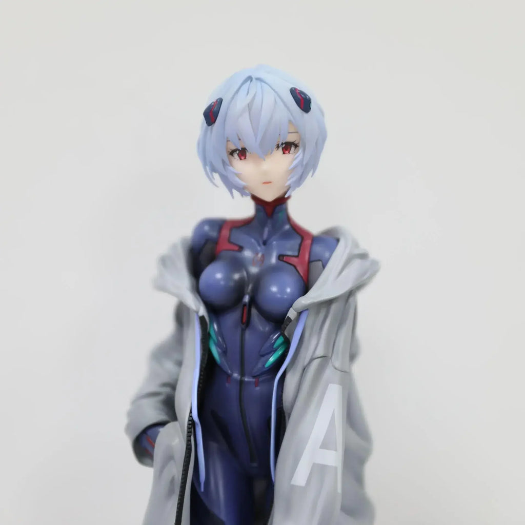 Bandai 22CM Evangelion Anime Girl Figure Ayanami Rei EVA New Form Action Figure PVC Figurines Model Doll Fans Gifts Kids Toys