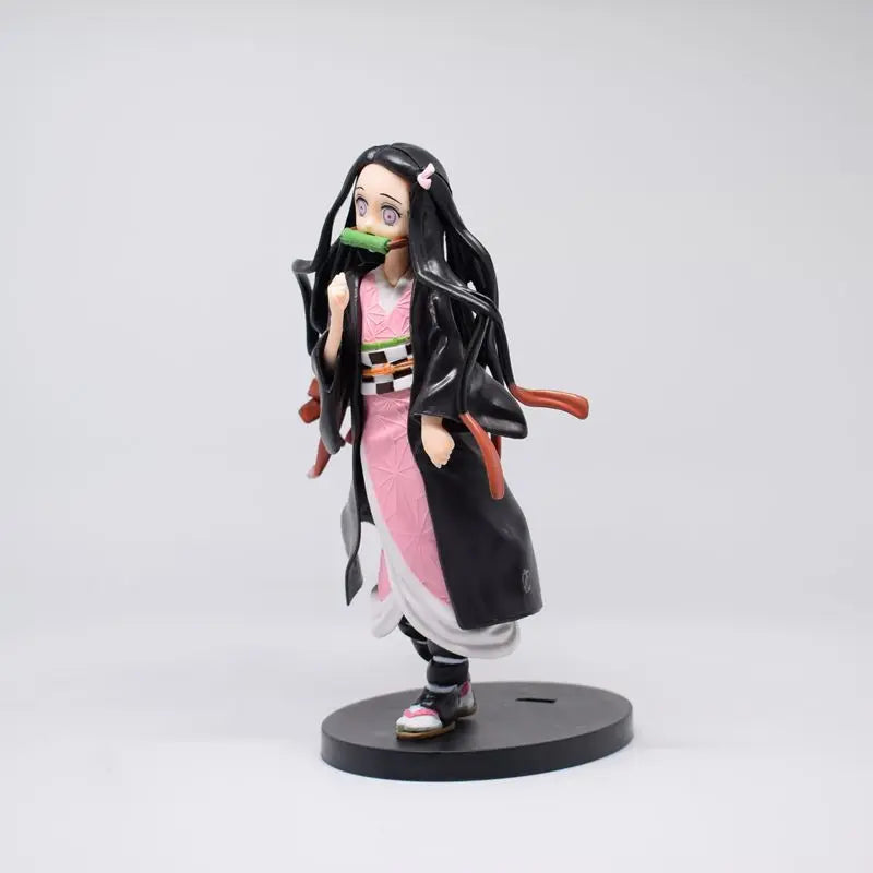 18CM Аниме Demon Slayer Kamado Nezuko Комплект стоящ модел играчка подарък колекция за деца PVC Aciton фигурка