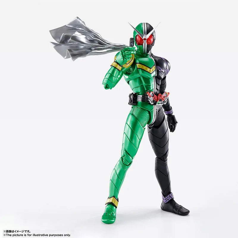 Bandai Original Genuine Figure Masked Rider Model Kit SHF Kamen Rider W Fuuto PI Collection Model Action Figure Boys Toys Gifts