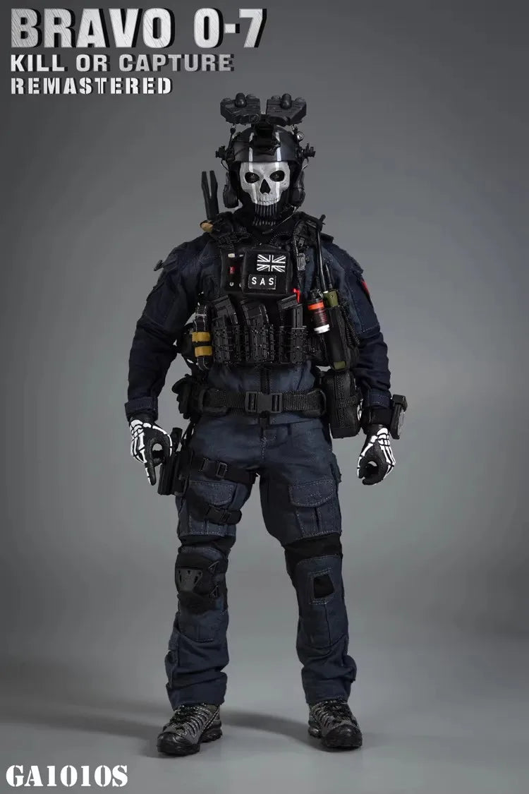 Easy&Simple ES GA1010S 1/6 Scale Soldier Bravo 0-7 Kill Black Version Full Set 12" Action Figure Model Toy In Stock