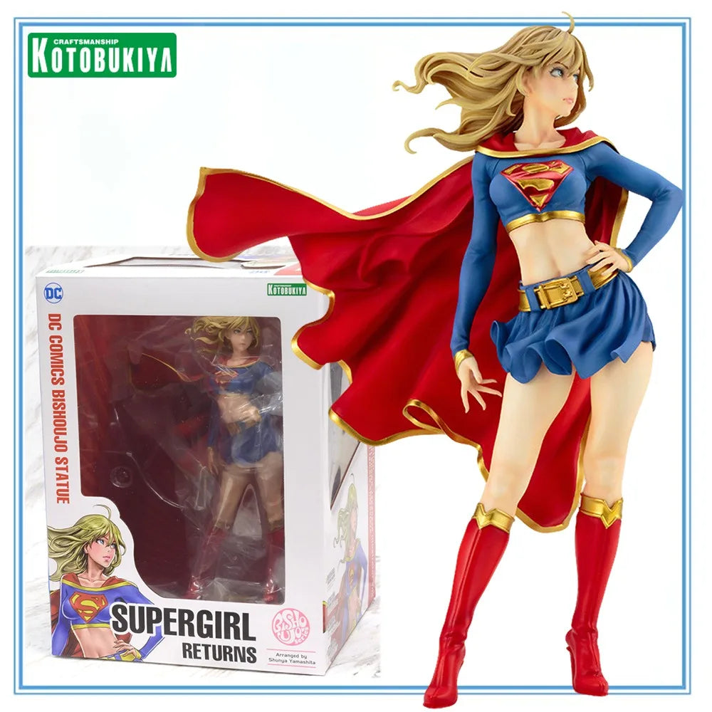 100% Original in Stock Kotobukiya Bishoujo Statue Supergirl Vers.2 Anime Figure Action Figure Collection Series Model Toys