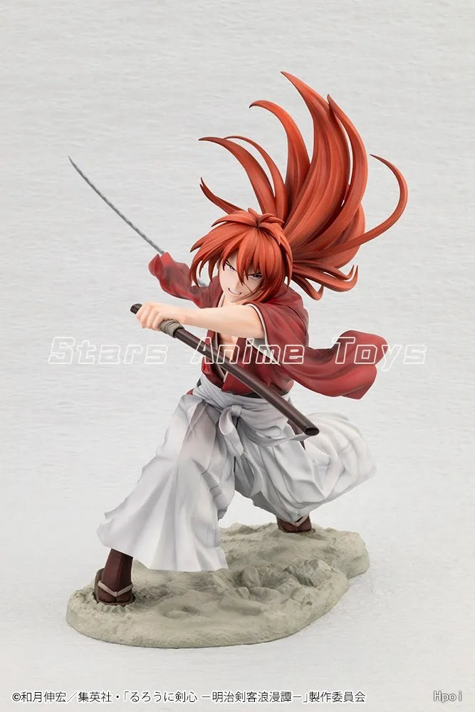 In Stock Original Kotobukiya ARTFX J Rurouni Kenshin Himura Kenshin 1/8 Anime Ornament Toy Figure Model Gift