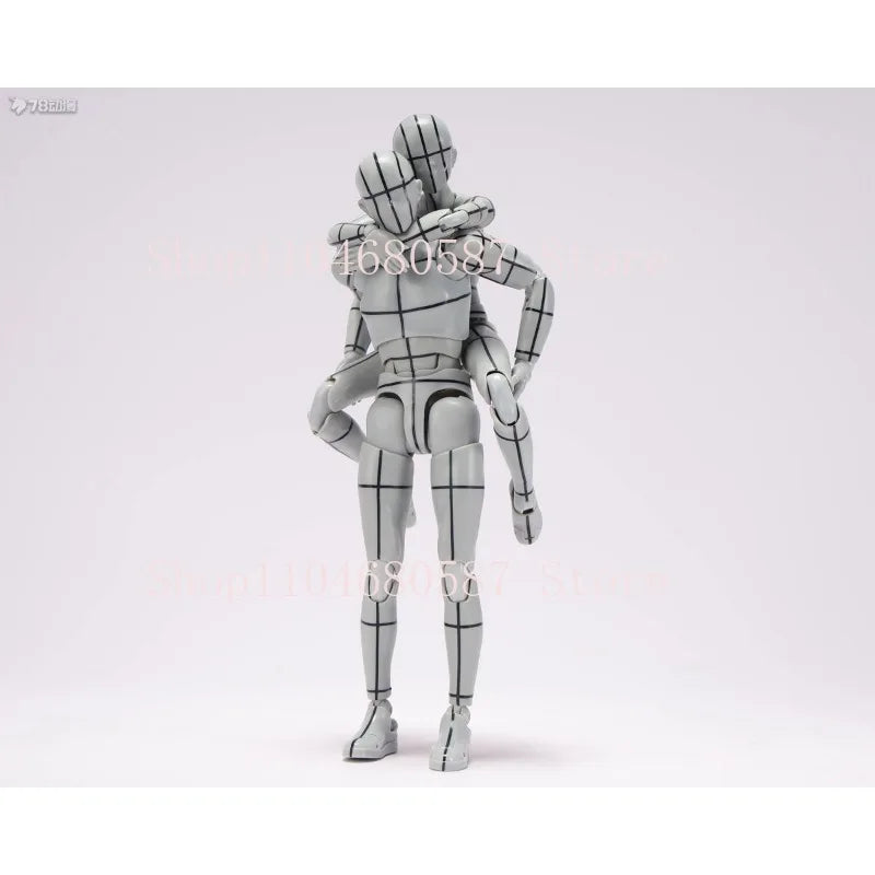 Bandai S.H.Figuarts Body Kun&Body Ma Gray Color Ver. Wire Frame Sports Version Action Figure Collection Model Toy Gift Hobby
