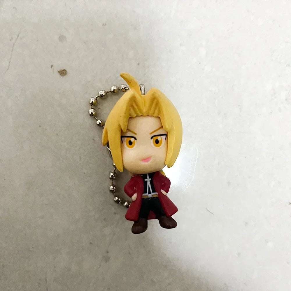Fullmetal Alchemist Action Figure Roy Mustang Riza Hawkeye Edward Elric Alphonse Elric Maes Hughes Q Version Model Pendant Toys