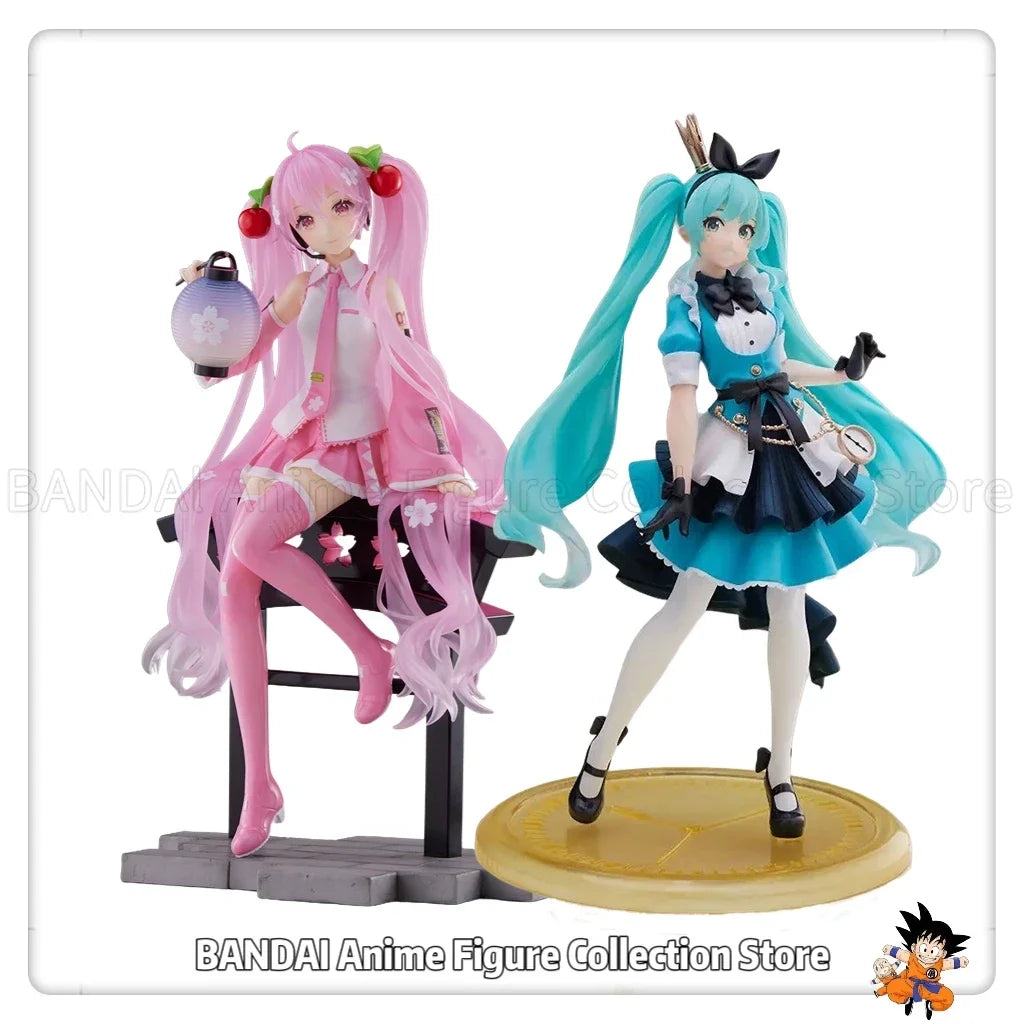 Hot Sale Original TAITO Sakura Future Carrying A Lantern Alice Princess Ver. Anime Figure Kawaii Model Toys
