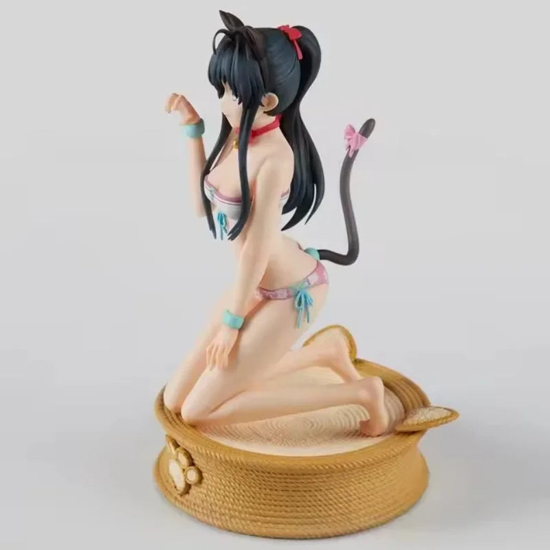 Aforce Yukino Yukinoshita Anime Action Figure Oregairu Swimsuit Cat Ear Version Collectible Statue For Anime Fans
