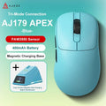 AJAZZ AJ179 APEX PAW3950 3000DPI 8Khz Безжична геймърска мишка за дясна ръка, ергономична с RGB магнитен екран и зареждаща база