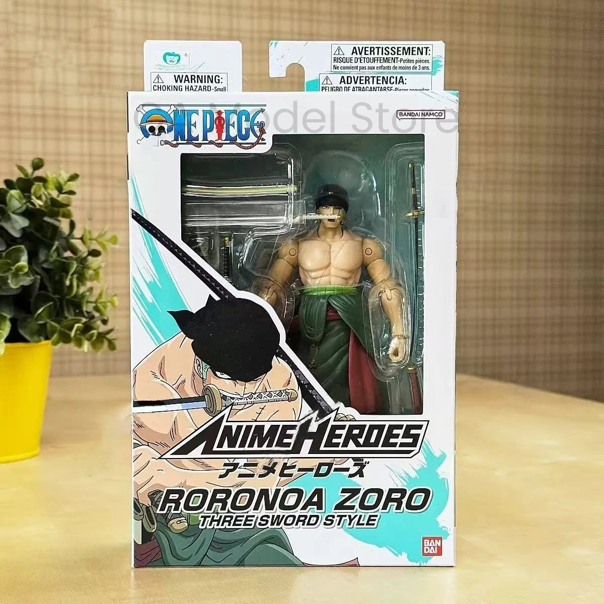 Genuine Bandai ONE PIECE Anime Heroes Monkey D Luffy Sanji Roronoa Zoro Ace Action Figure Collection Model Toy Kid Birthday Gift