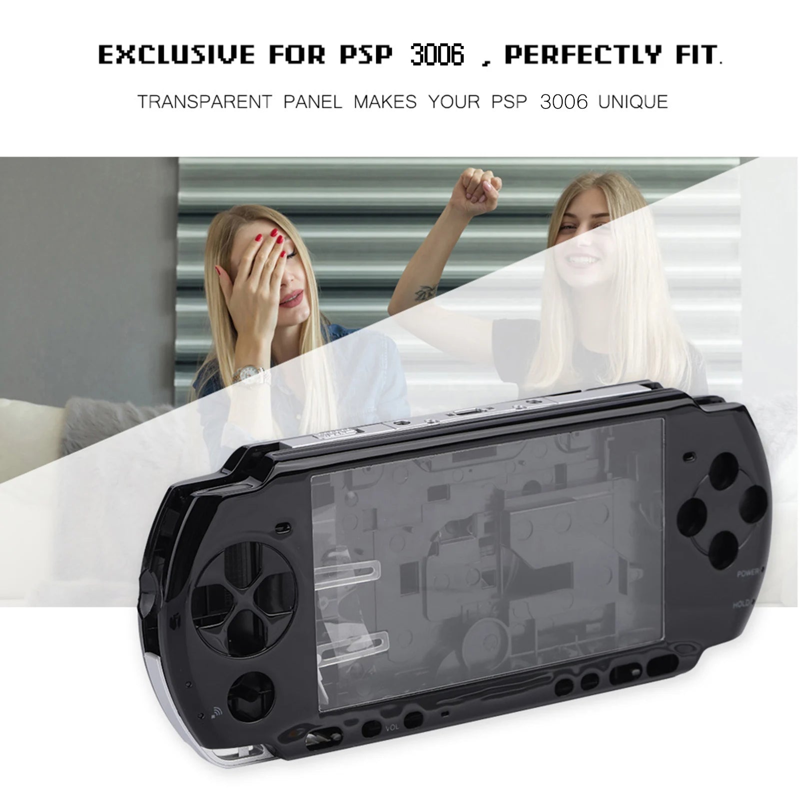 Full Housing Game Shell Replacement Full Housing Console Game Shell Case Cover Repair Parts For PSP 3006 Game Shell For PSP 3006
