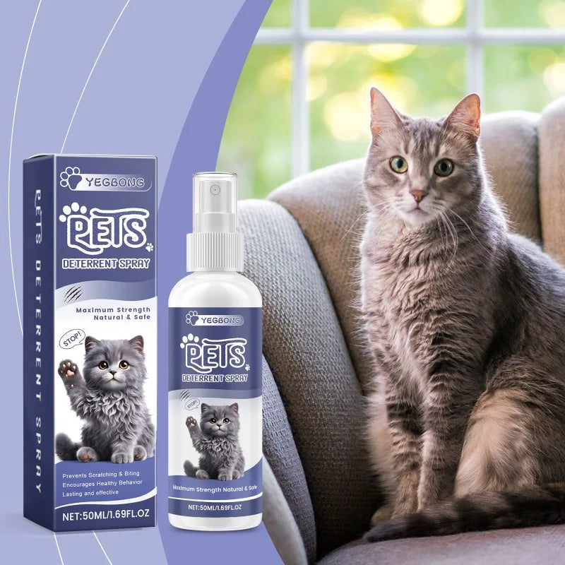 Cat Dog Scratch Deterrent Spray Protects Furniture Carpet Drapes Gentle Anti Scratch Training Aid Mild Anti Pet Scratch Spray