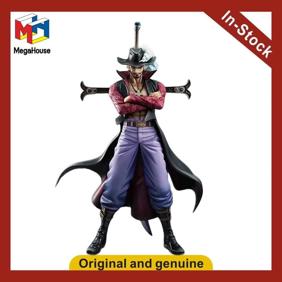 In Stock Original MegaHouse Variable Action Heroes VAH Dracule Mihawk Anime Figure Model Collectible Action Toys Gifts